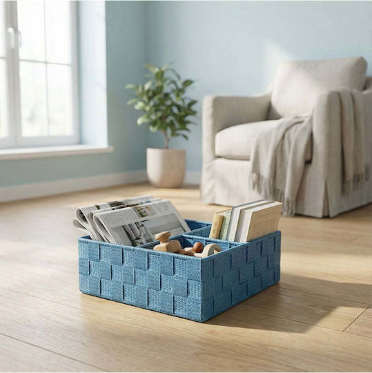 SteweHome Καλάθι Αποθήκευσης Πλαστικό Πολύχρωμο 26x26x26cm
