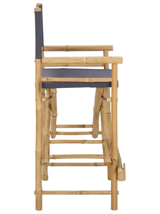 Wooden Director Chair Brown 2 Pieces