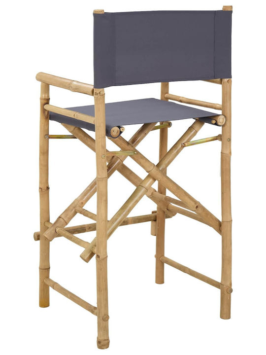 Wooden Director Chair Brown 2 Pieces