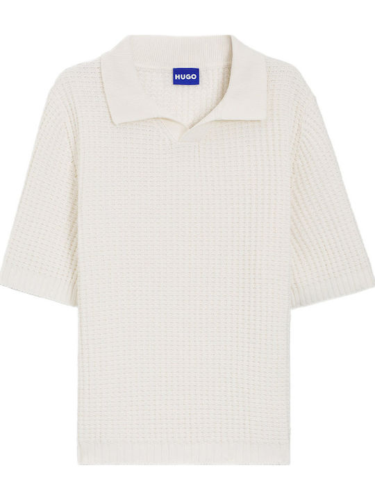 Polo Men's Blouse Short Sleeve Cream