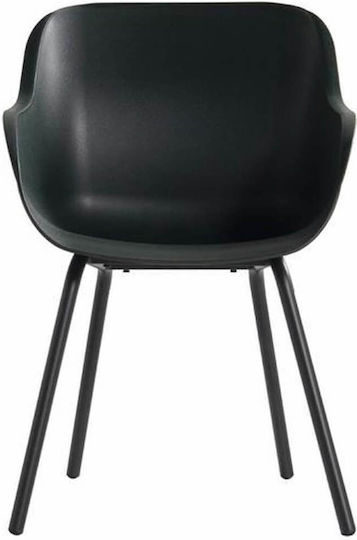 Scaun De Exterior Din Plastic Verde Închis 2 Buc 55x58x85 Cm