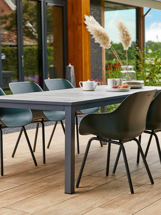 Outdoor Chair Plastic Night Green 2 Pieces 55x58x85 cm