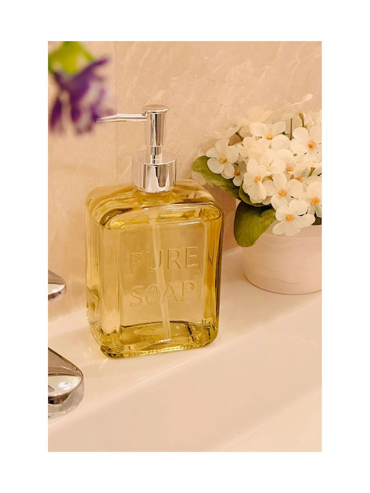 SteweHome Dispenser Κουζίνας Γυάλινο Κίτρινο 500ml