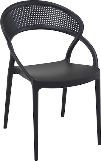 Καρέκλα Sunset Black 55x74x98εκ. Καρέκλα Sunset Black 55x74x98εκ.