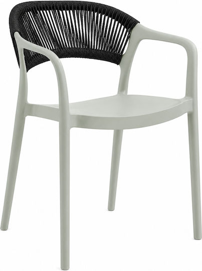 Καρέκλα Clelia Χακί 54x55.5x77εκ. Καρέκλα Clelia Χακί 54x55.5x77εκ.