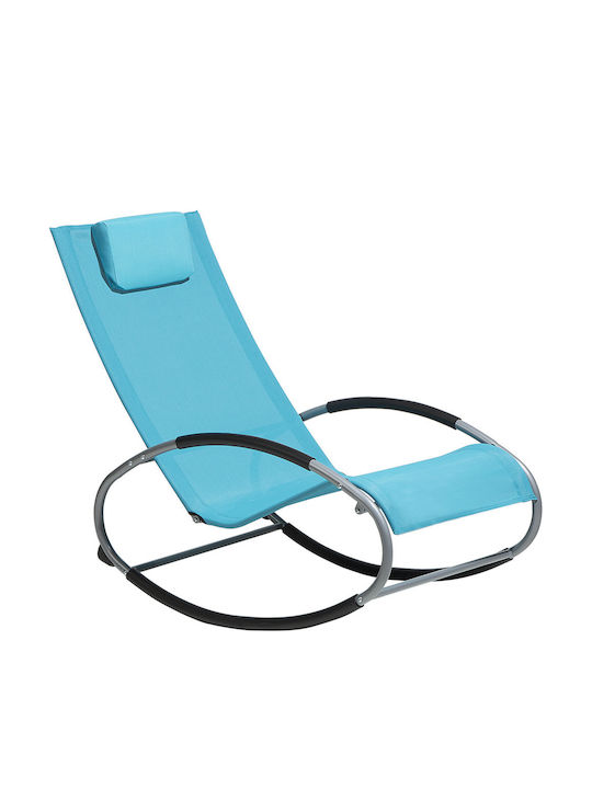 Κουνιστή Καρέκλα Μεταλλική Turquoise