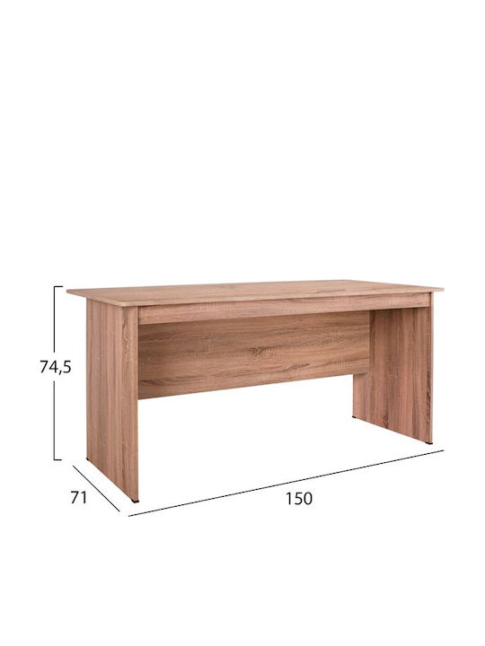 Desk Sonama Wooden Beige 150x74x71cm