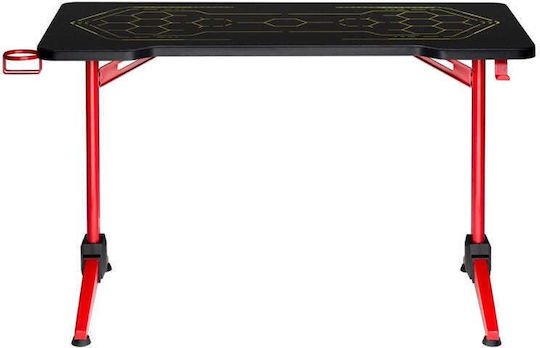 Gaming Office Nanors Wooden Black with LED and USB Ports 120x60cm