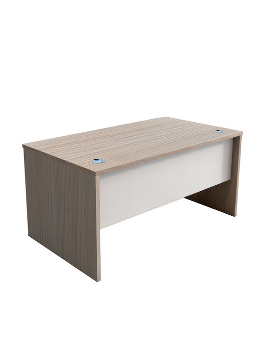 Pakketo Schreibtisch Armadi Holz Weiß 180x75x75cm