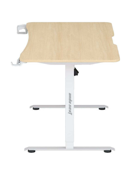 Anda Seat Birou Electric Xtreme-E Wood / Picior Alb cu Picioare Metalice și Înălțime Reglabilă 140x75x71cm AD-D-DD1-1400-06-K