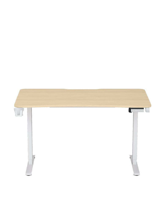 Anda Seat Birou Electric Xtreme-E Wood / Picior Alb cu Picioare Metalice și Înălțime Reglabilă 140x75x71cm AD-D-DD1-1400-06-K