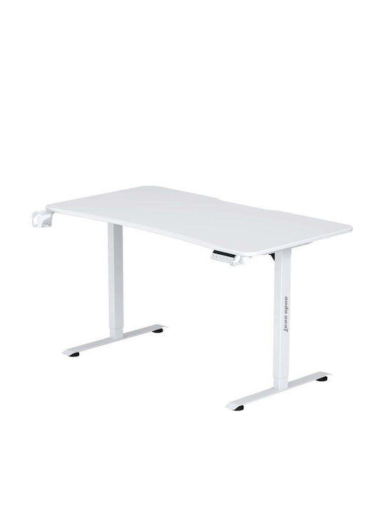 Anda Seat Ηλεκτρικό Γραφείο Xtreme-E White με Μεταλλικά Πόδια & Ρυθμιζόμενο Ύψος 140x75x71εκ.