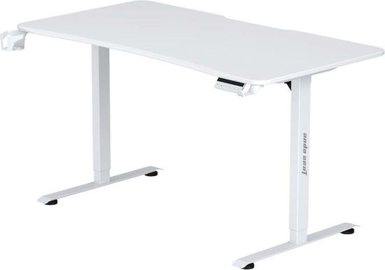 Anda Seat Ηλεκτρικό Γραφείο Xtreme-E White με Μεταλλικά Πόδια & Ρυθμιζόμενο Ύψος 140x75x71εκ.