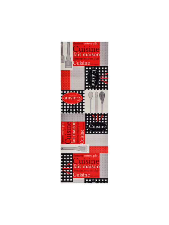 vidaXL Cuisine Kitchen Mat Runner with Anti-slip Underlay Red 60x180εκ.