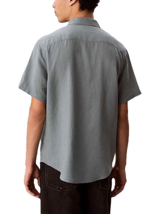 Calvin Klein Λινό Πουκάμισο Grey Calvin Klein Λινό Πουκάμισο Grey