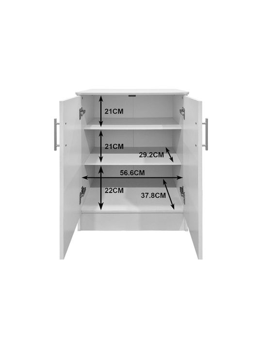 Wooden Shoe Organizer Souken 60x40x80cm