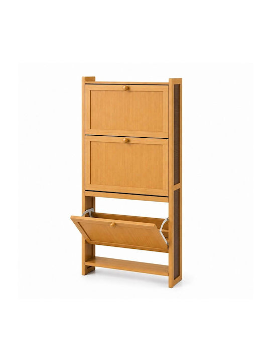 Schuhschrank aus Bambus 50x17x120cm