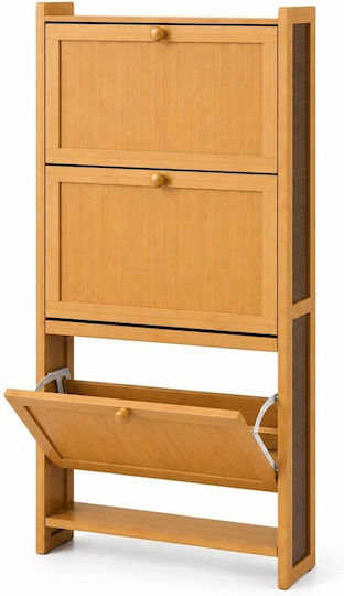 Schuhschrank aus Bambus 50x17x120cm