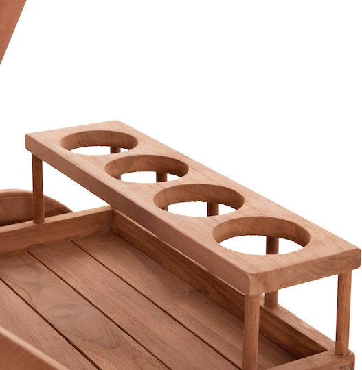 Wood Garden & Terrace Table Natural 86x56x80cm
