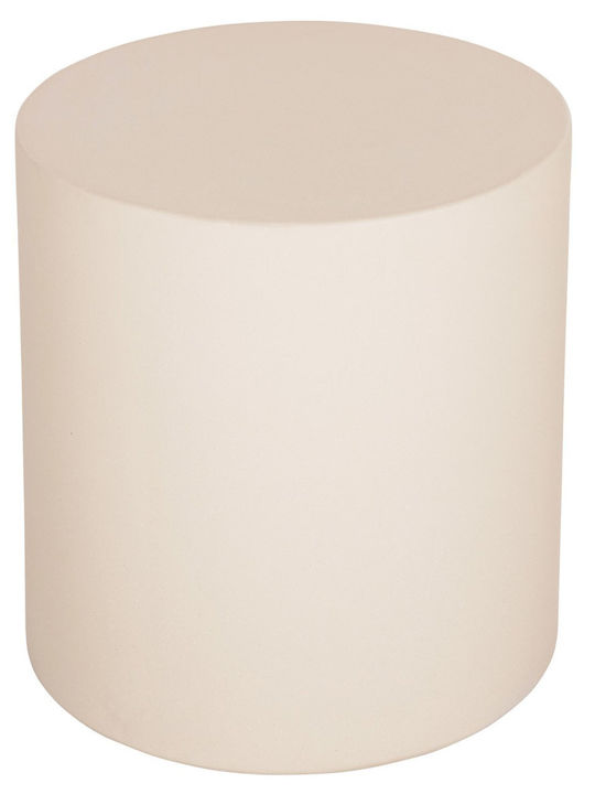 Plastic Auxiliary Garden Table for Small Outdoor Spaces Beige 40x40x43cm