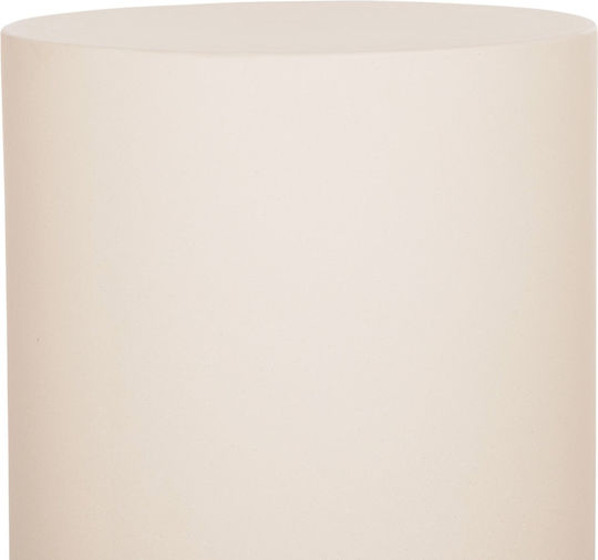 Plastic Auxiliary Garden Table for Small Outdoor Spaces Beige 40x40x43cm