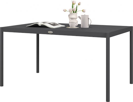 Tisch 145x90cm Dark grey