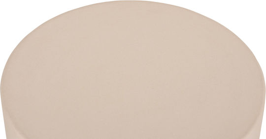 Auxiliary Table for Small Outdoor Spaces Made of Foldable Concrete Kyoko Beige 40x40x43cm
