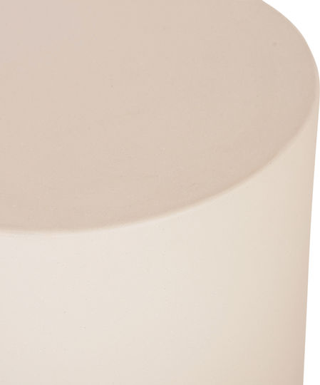Auxiliary Table for Small Outdoor Spaces Made of Foldable Concrete Kyoko Beige 40x40x43cm