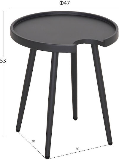 Hilfsmittel Garten- und Terrassentisch aus Aluminium Teroc Weiß 47x47x53cm