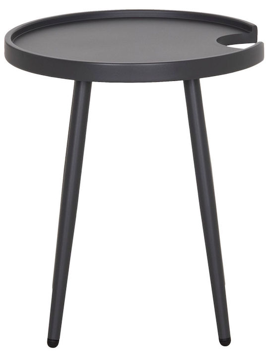 Auxiliary Table for Small Outdoor Spaces Aluminum Teroc White 47x47x53cm