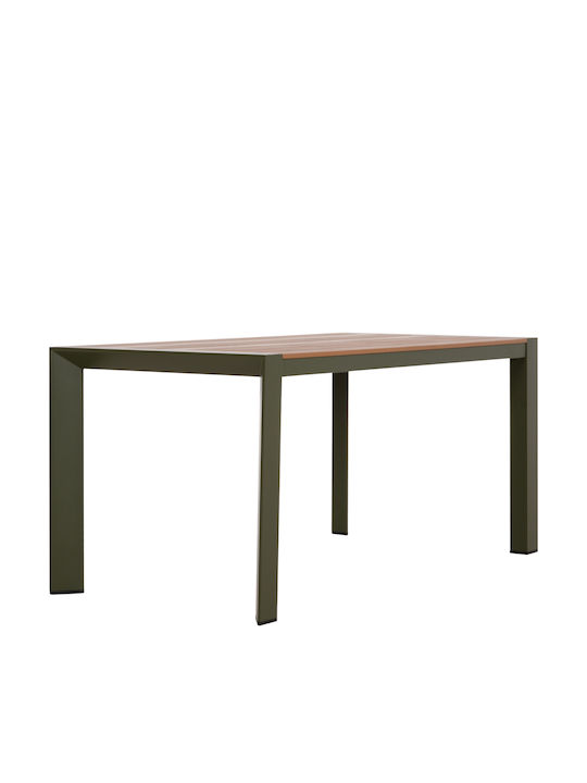 Garten- und Terrassentisch Aluminium Goya 160x80x75cm