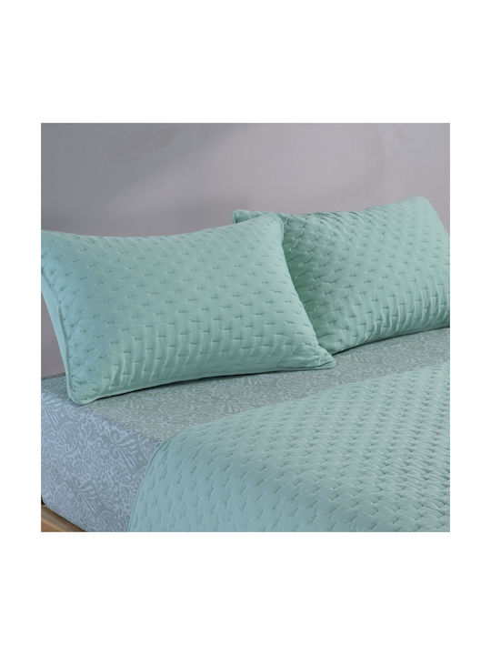 Nef-Nef Homeware Adelle Set Fete de Pernă Matlasate Verzi 52x72cm