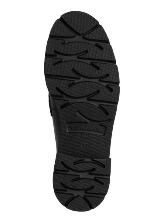 Loafers Dama Din Piele În Culoare Neagră
