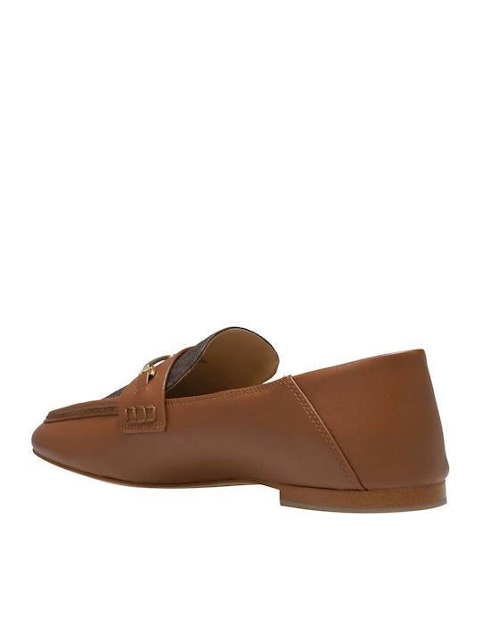 Lena Δερμάτινα Γυναικεία Loafers σε Καφέ Χρώμα