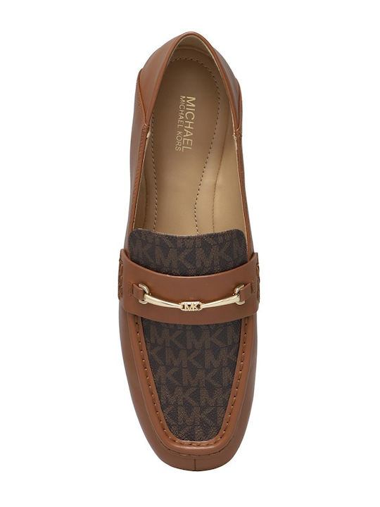 Lena Δερμάτινα Γυναικεία Loafers σε Καφέ Χρώμα