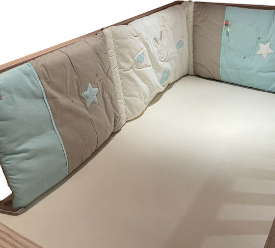 Candide Borduri Clasice Pentru Șinele De Protecție Ale Pătuțului Bunny Albastru 70x140cm