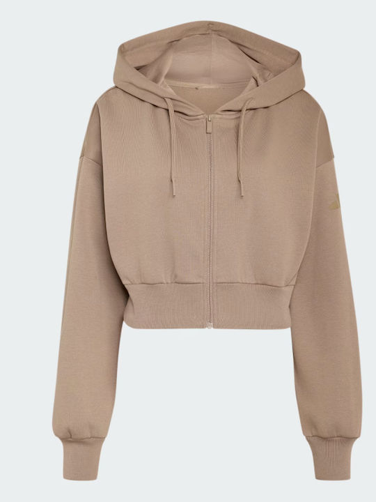 Essentials Damen Sweatshirt mit Kapuze Braun