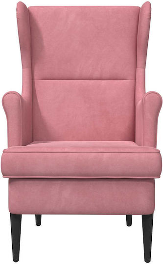 Sessel Samt Rosa 65x79x100cm