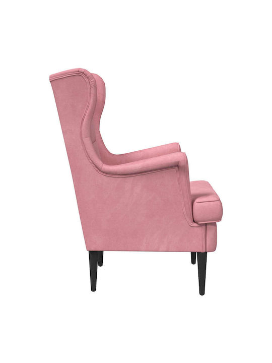 Sessel Samt Rosa 65x79x100cm