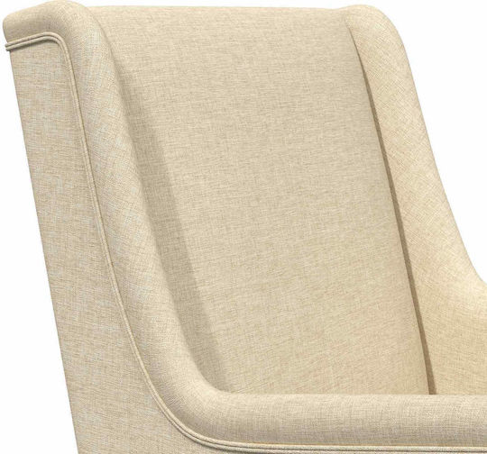 Rocking Armchair Cream 62x80x85cm