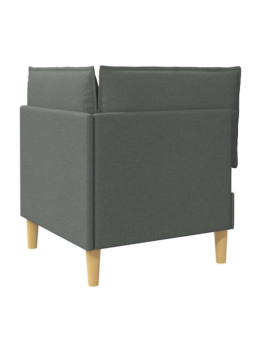 Dunkelgrauer Sessel Dunkelgraue Farbe 70x70x82cm