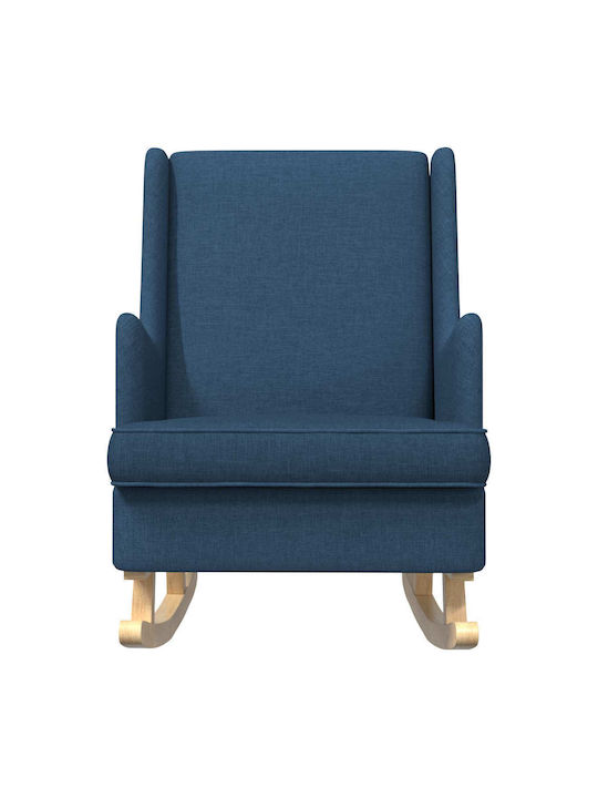 Schaukelnder Sessel Blau 62x80x85cm
