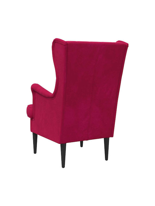 Sessel Samt Rotes 65x79x100cm