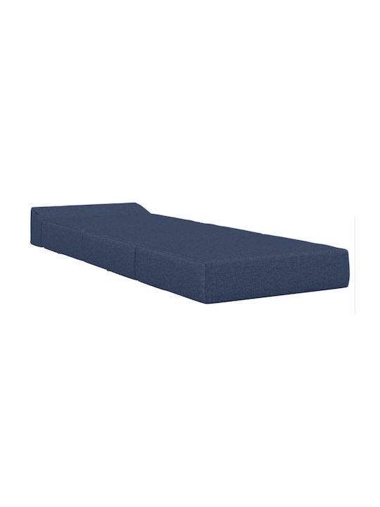Πολυμορφικός Πουφ Καναπές Μπλε 200x70x10cm