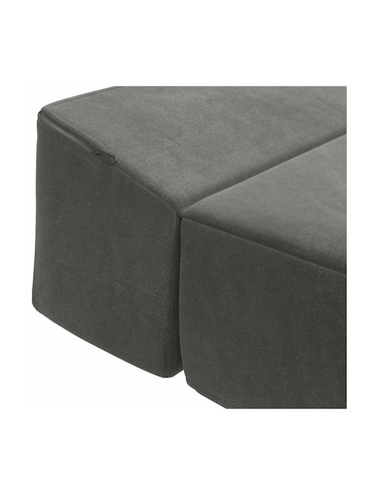 Vielseitiger Sitzsack Kanape Grau 200x70cm