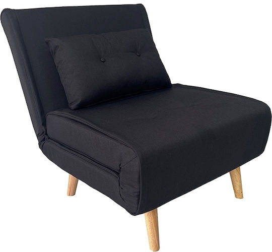 Armchair Bed Black 190x105x84cm