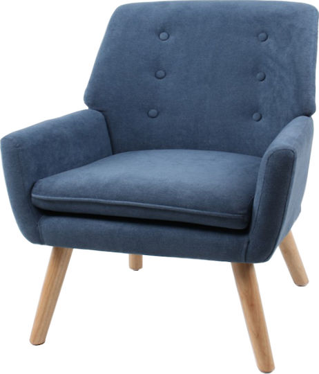 Nelly Samt-Sessel Blau 162813309 79x64x68cm