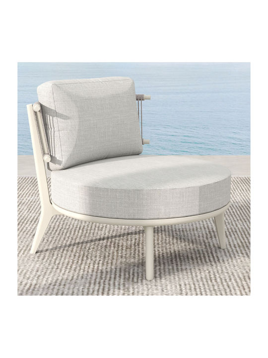 La Luna Armchair Off White 80x87x68cm