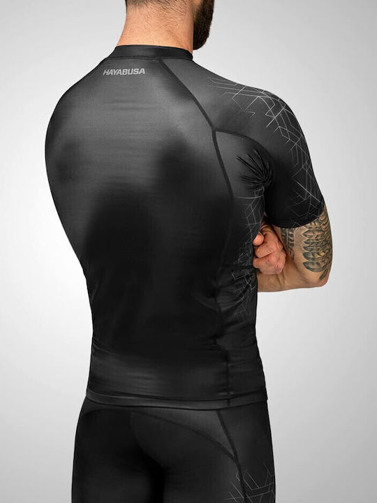 Hayabusa Men's Short Sleeve Shirt RG03-SS-G for Jiu-Jitsu Grey