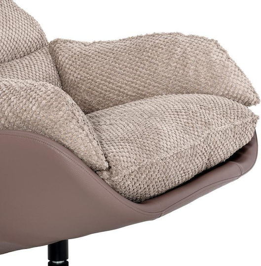 Valerio Armchair Swivel Coffee 81x97x105cm